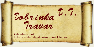 Dobrinka Travar vizit kartica